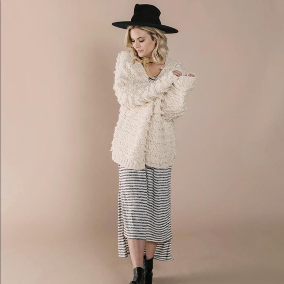 rylee and cru fringe cardigan